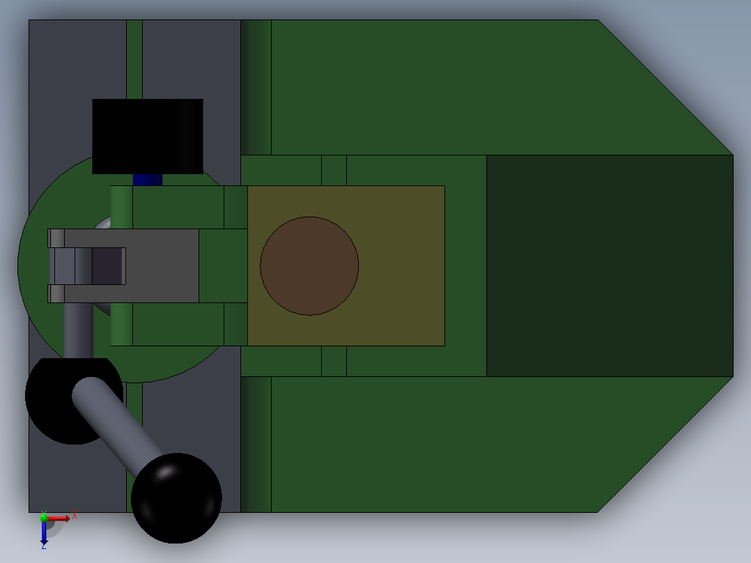 手动压力机俯视图