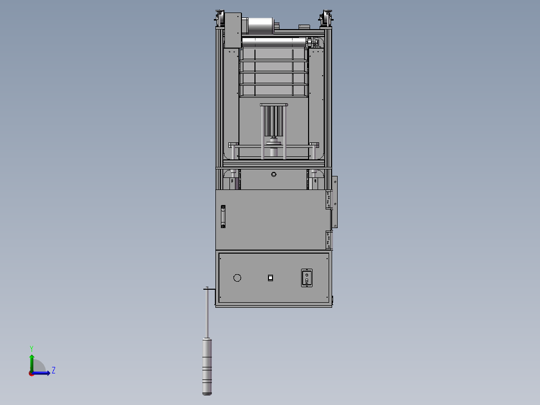 自动送料盒机 物料盒摆放设备左视图