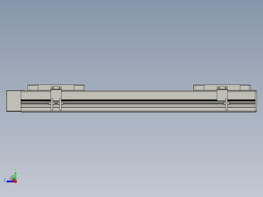 直线模组LHC14-S500-R设计图纸右视缩略图