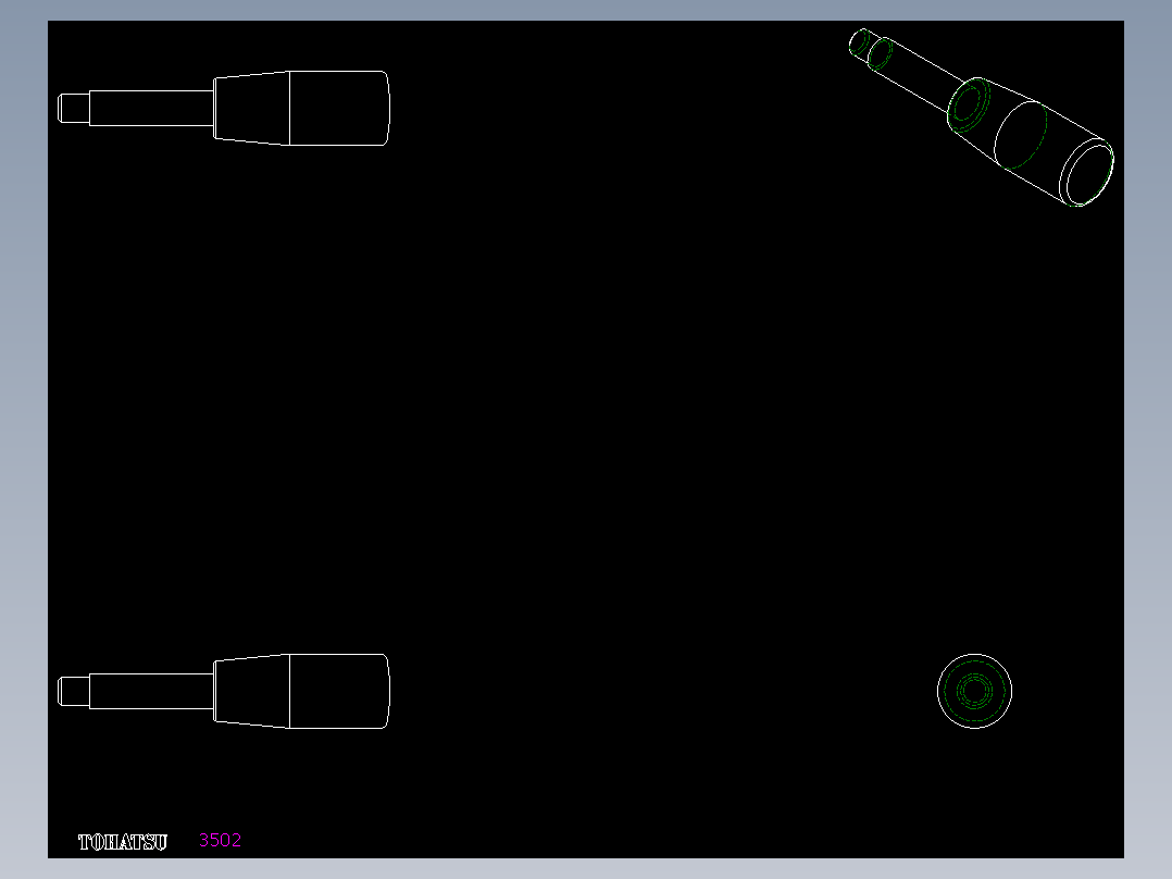 把手BL.366-2D多系列多零件图纸模型