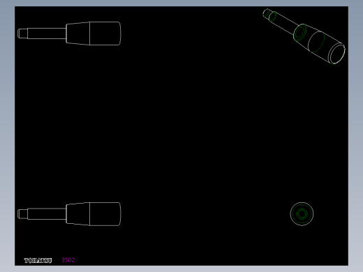 把手BL.366-2D多系列多零件图纸模型