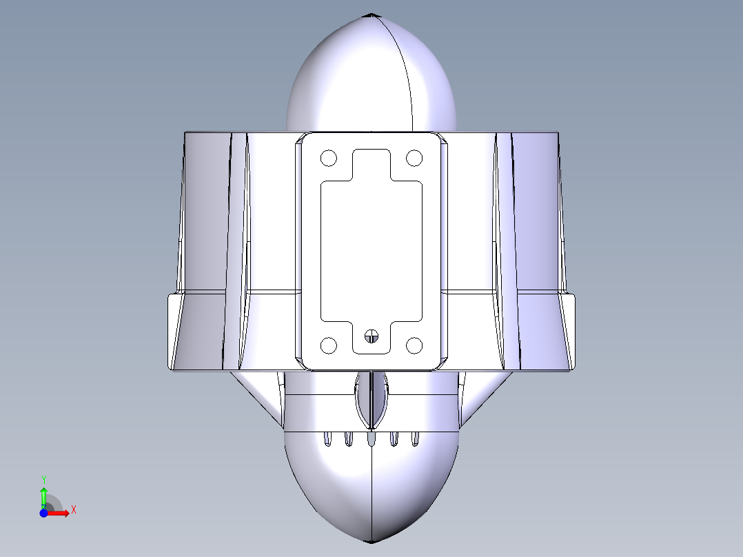 ROV水下信任者M060--stp前视图