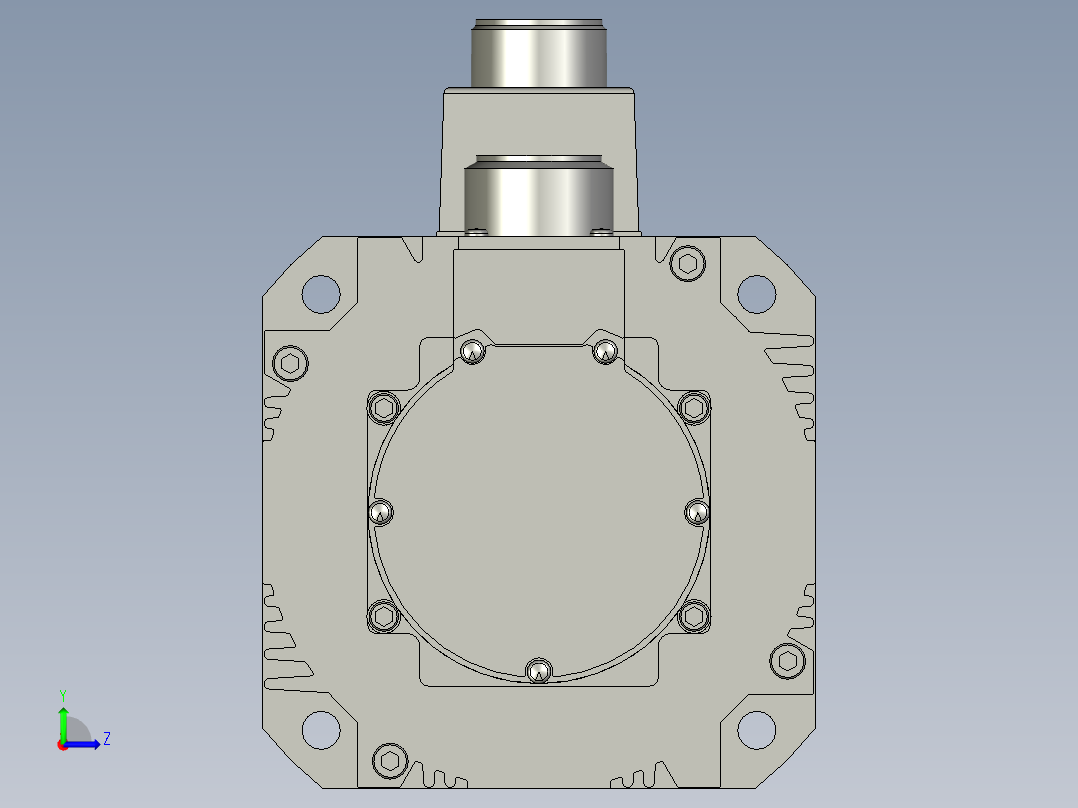 4500W MGME伺服马达左视图