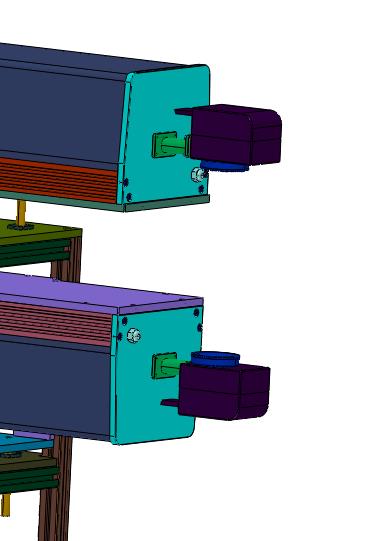 上下激光刀头同轴升降调整装置