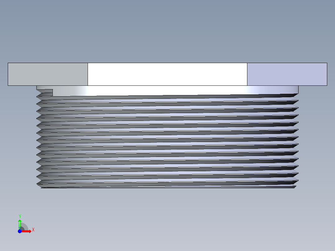 CPVC管件22-Sch80_Plug_MPT_9850-040_4in前视图