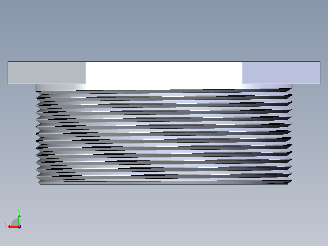 CPVC管件22-Sch80_Plug_MPT_9850-040_4in后视图