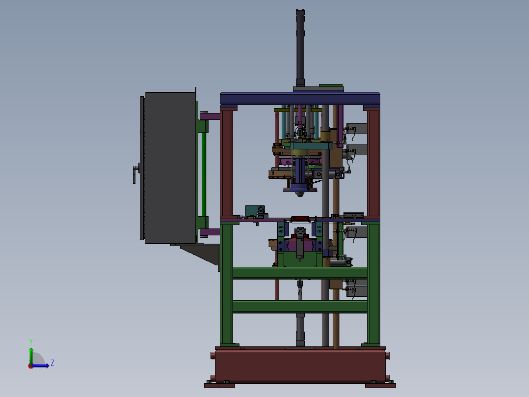 自动化轴套组装机左视图
