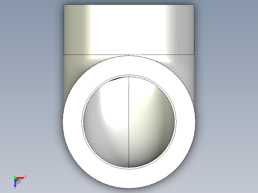 1GIMC 90°肘增强溶剂焊接插座D和BSP螺纹不锈钢加强环母端R俯视缩略图