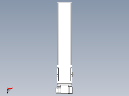 同步带全封闭直线模组TPA-HCB-14D-120-L550-RP-C-P40-N3俯视缩略图