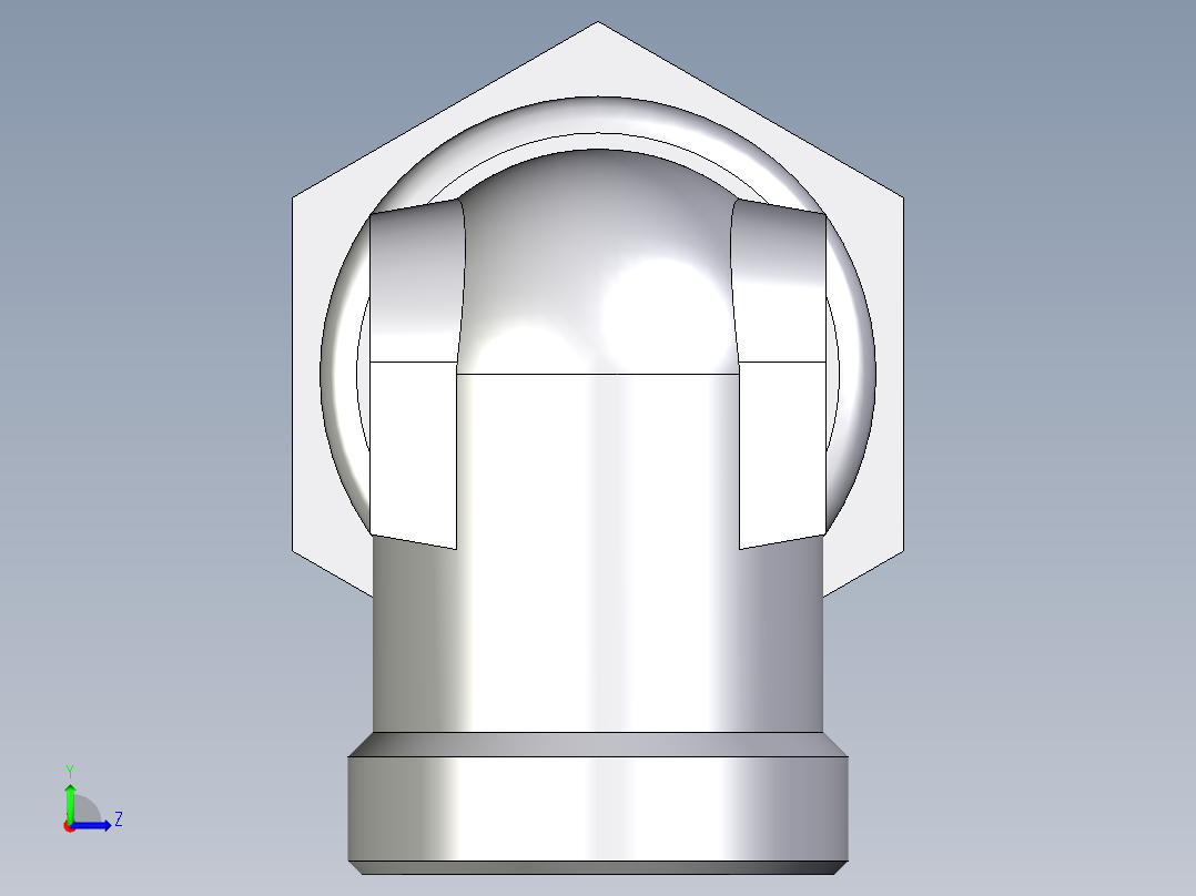 卡套式工业通用硬管接头EO_Bulkhead_elbow_WSV35LOMDCF左视图