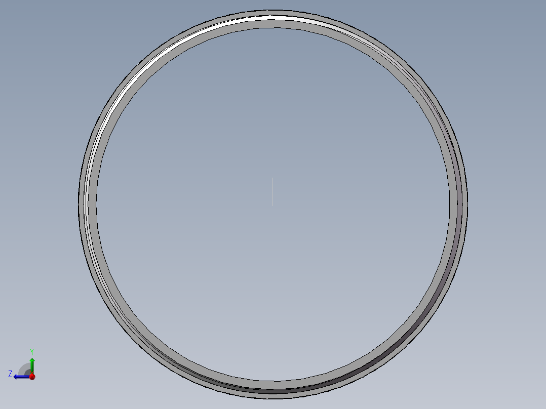 对丝-圆边等径 DN80右视图