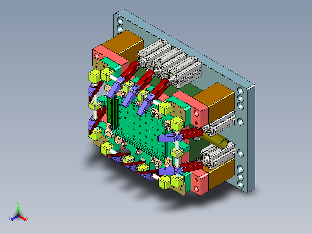E5-CNC3笔记本CNC工装夹具三维模型-ASM-02主视图