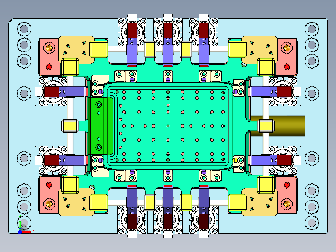 E5-CNC3笔记本CNC工装夹具三维模型-ASM-02前视图