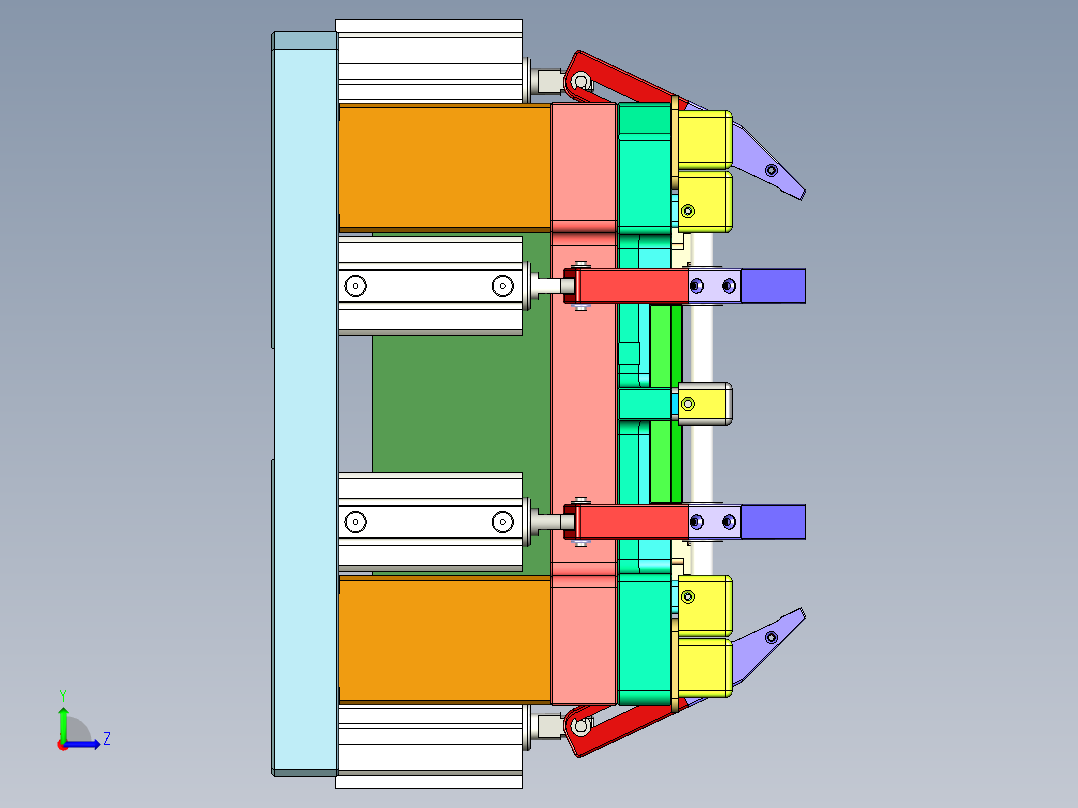 E5-CNC3笔记本CNC工装夹具三维模型-ASM-02左视图