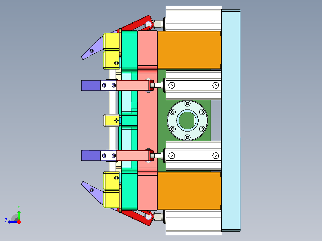 E5-CNC3笔记本CNC工装夹具三维模型-ASM-02右视图