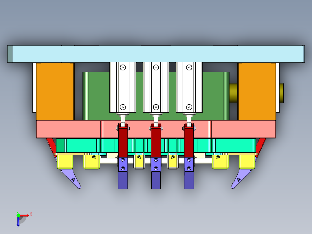 E5-CNC3笔记本CNC工装夹具三维模型-ASM-02俯视图