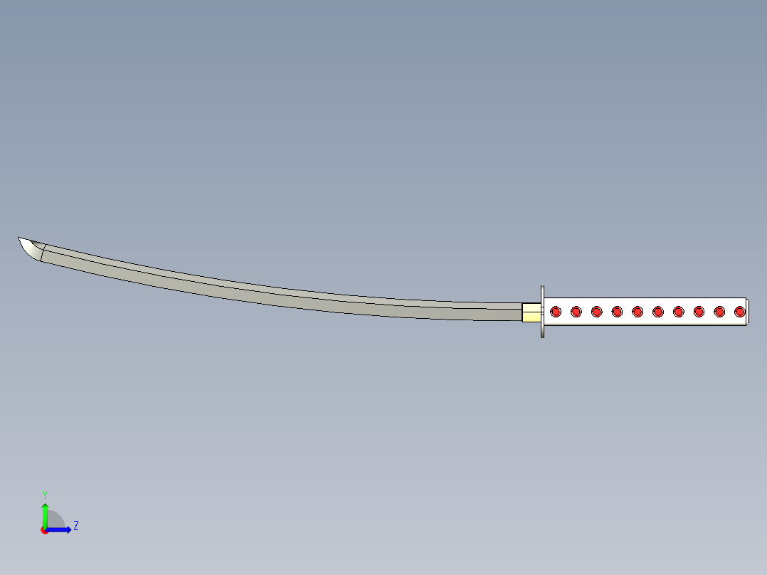 剑、宝剑(128)左视图