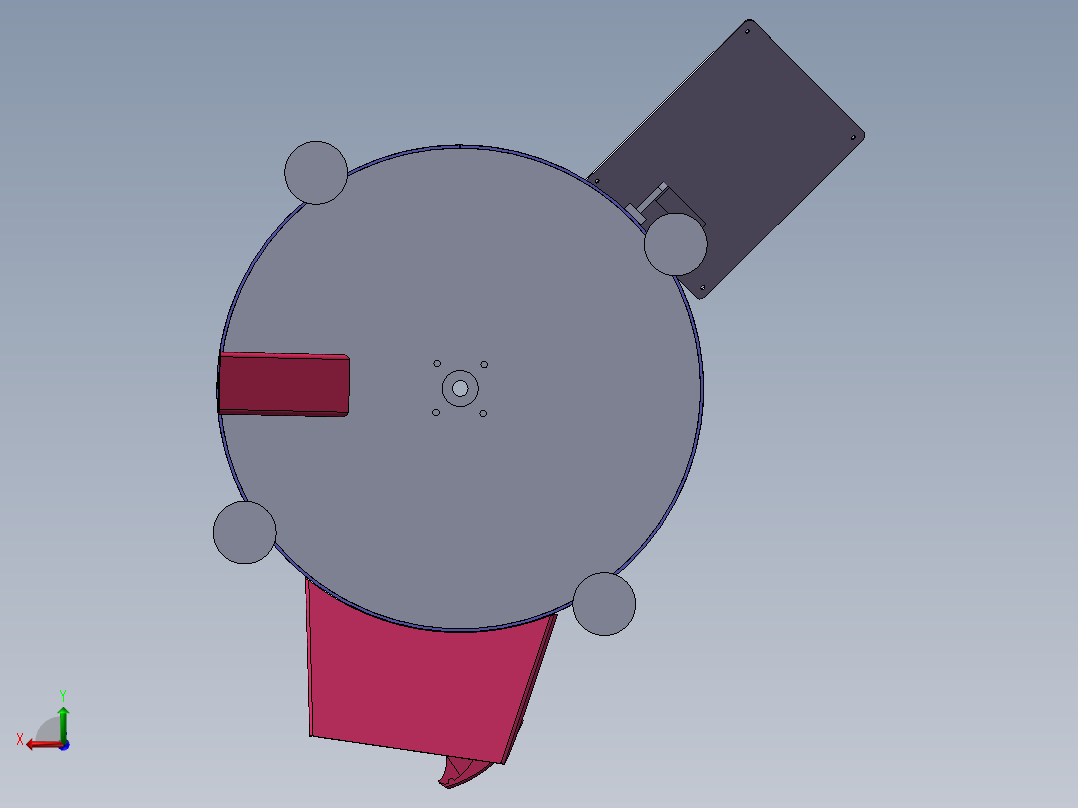 核桃剥皮机sw18后视图