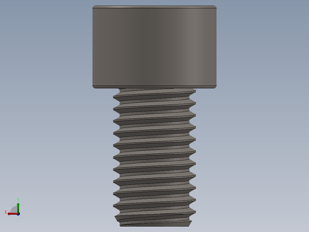Screw_DIN_912_M12x20F_A2.SLDPRT公制内六角螺钉后视图