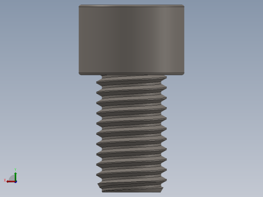 Screw_DIN_912_M12x20F_A2.SLDPRT公制内六角螺钉后视缩略图