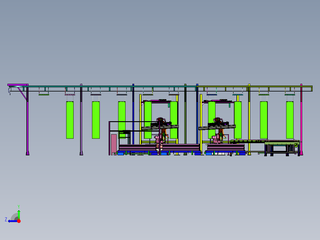 钣金件用的高效稳定型喷粉设备右视图