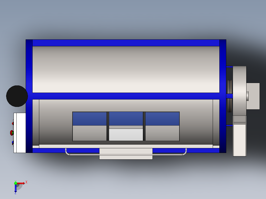 Kompos混合器俯视图