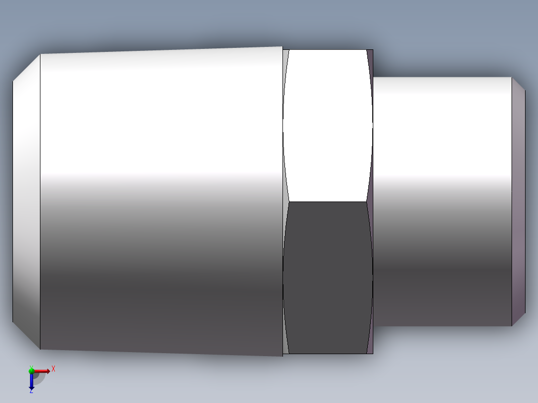 美制锥螺纹、1CN-18-08俯视图