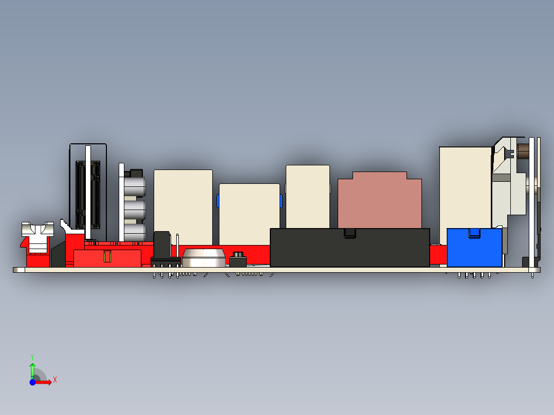 电路板、主板(38)前视图