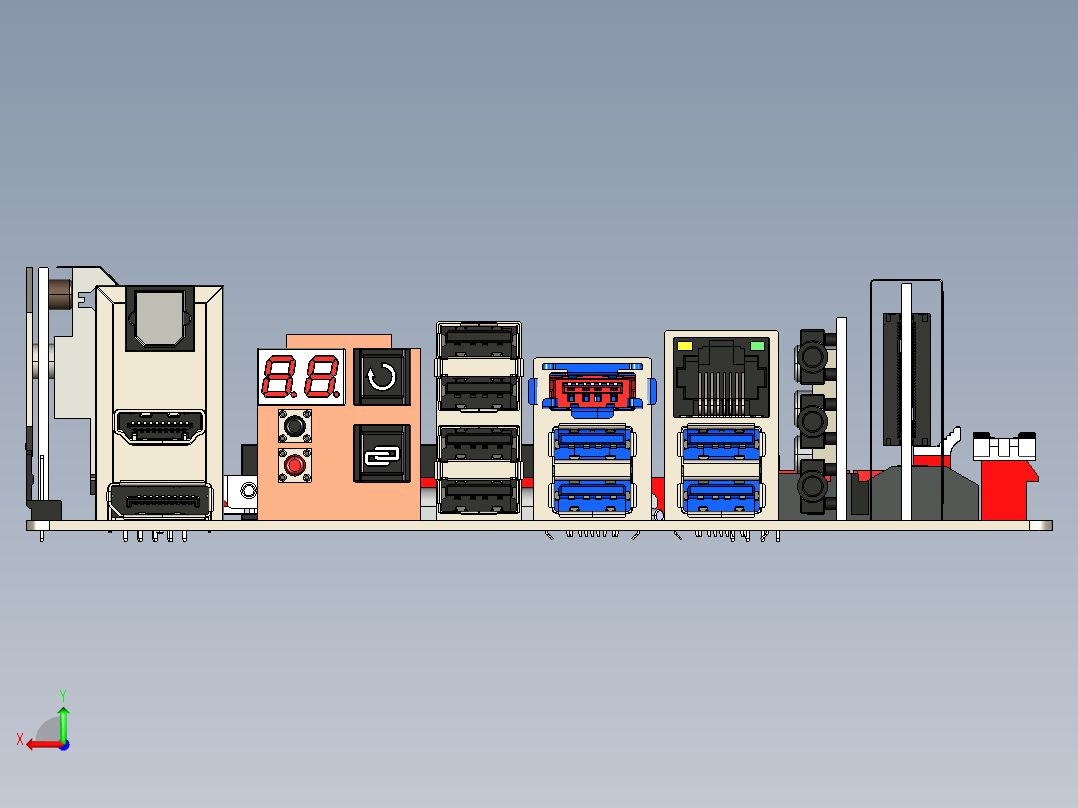 电路板、主板(38)后视图