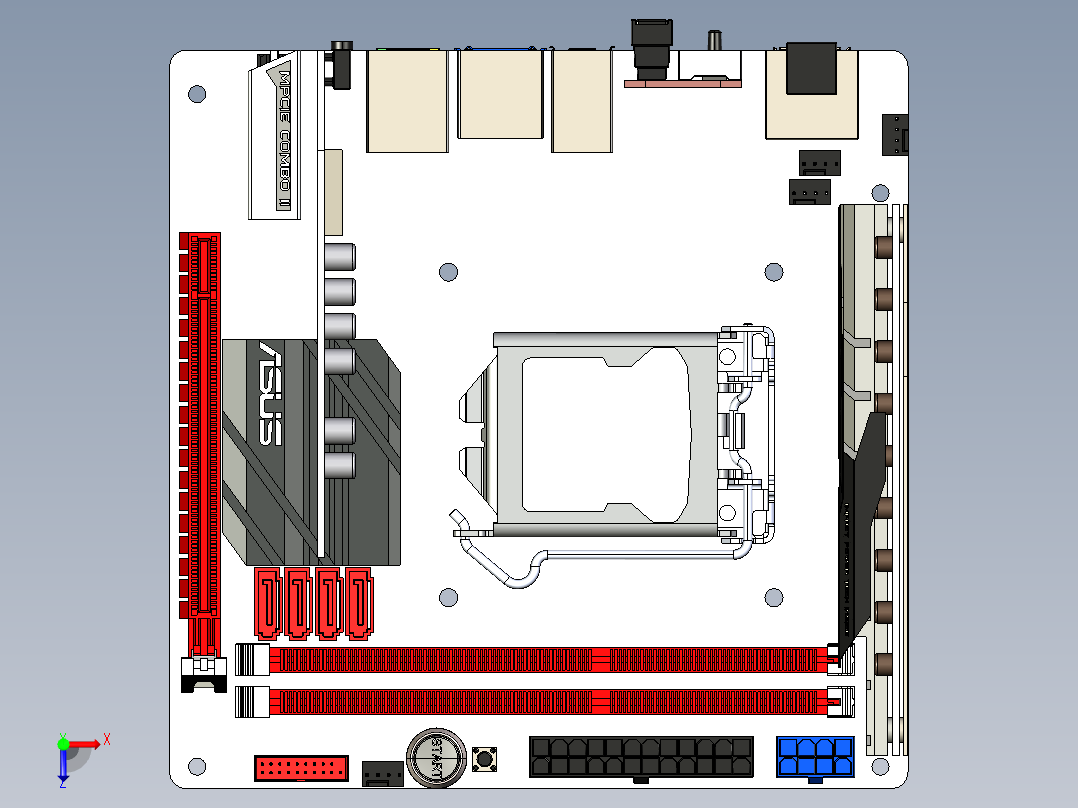 电路板、主板(38)俯视图
