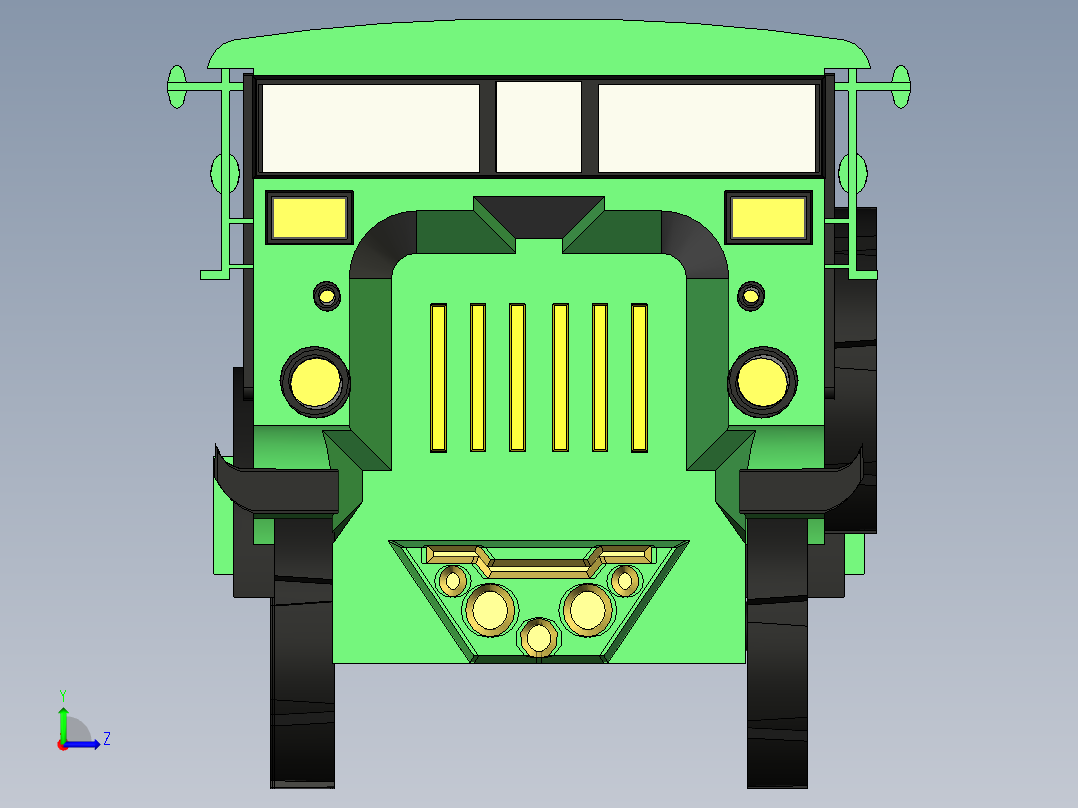 B3004001-布雷达卡车左视图