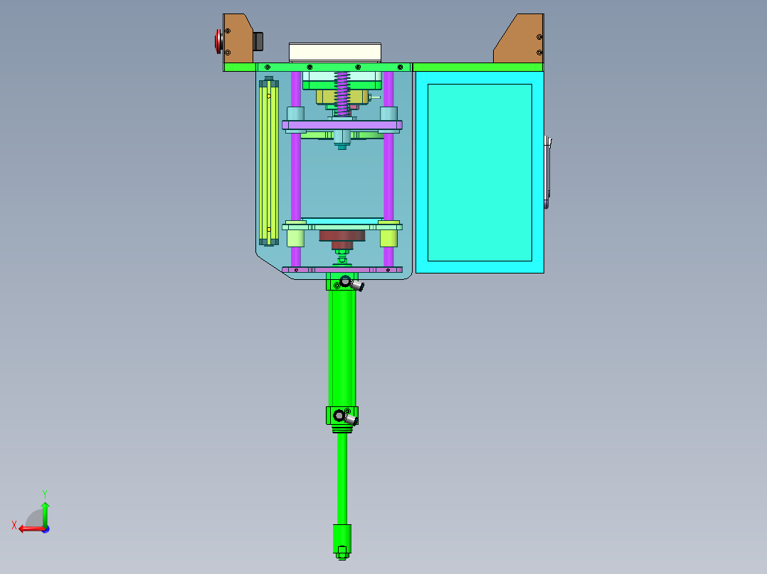 热熔压平设备后视图