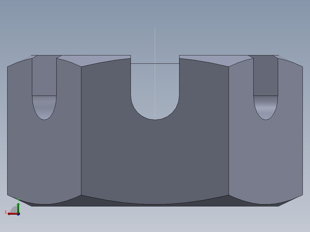 液压缸活塞后视图