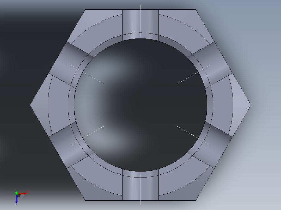 液压缸活塞俯视图