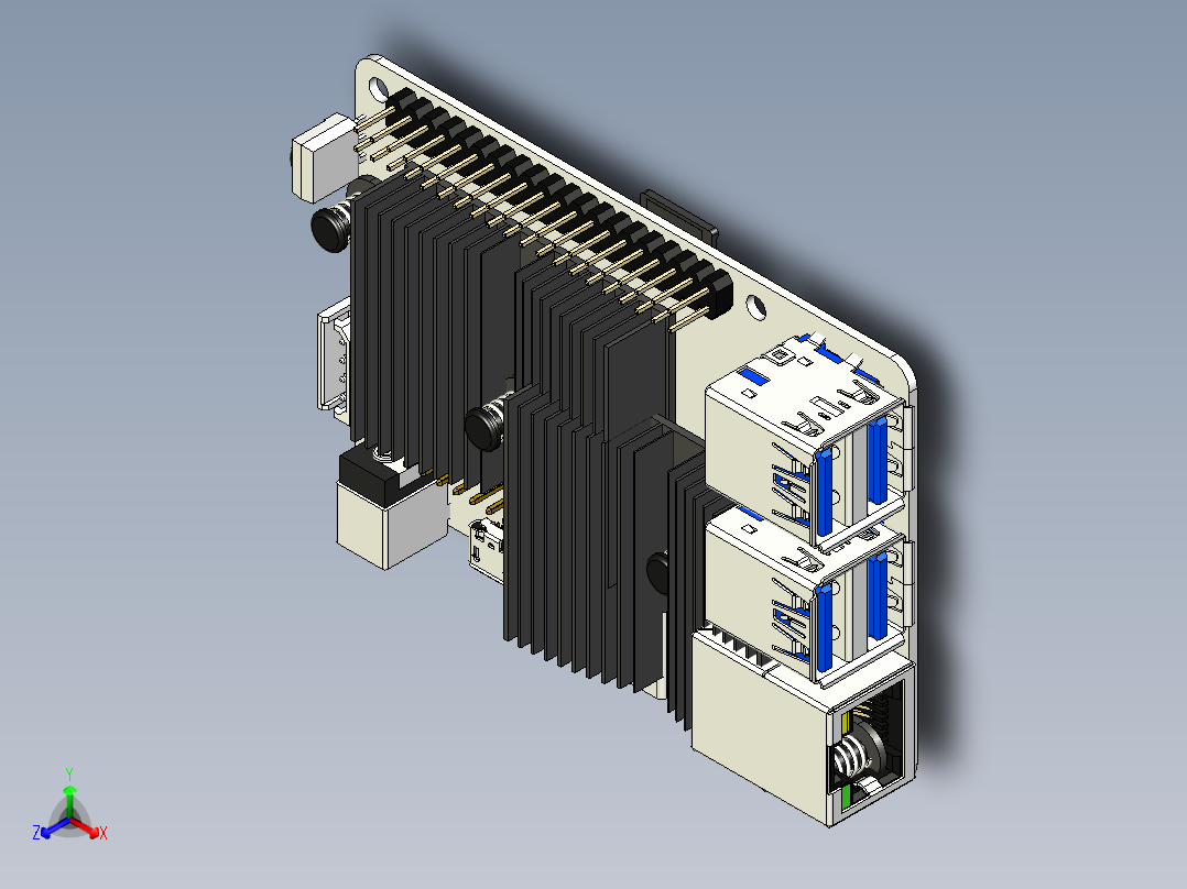 odroid c4 17正等轴测图