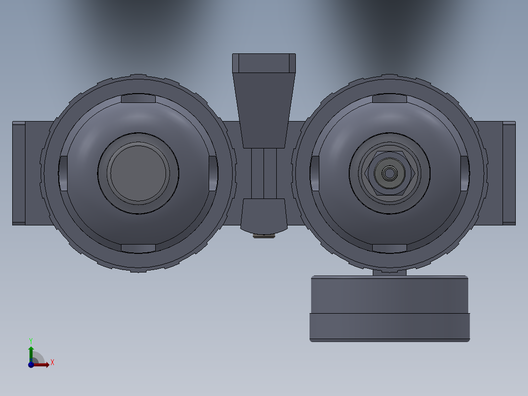 气源三联件前视图