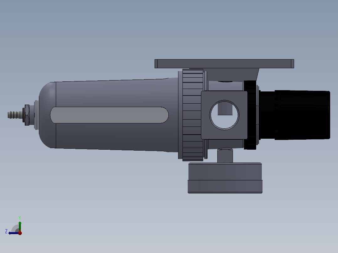 气源三联件右视图