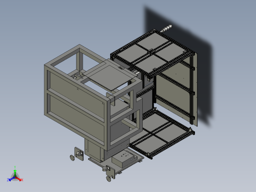 圆环检测设备总装OKddp正等轴测缩略图