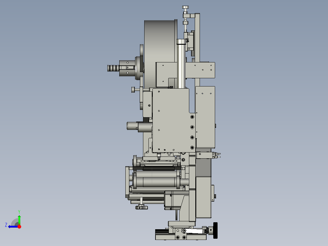 JZDW-03贴胶纸机构右视图