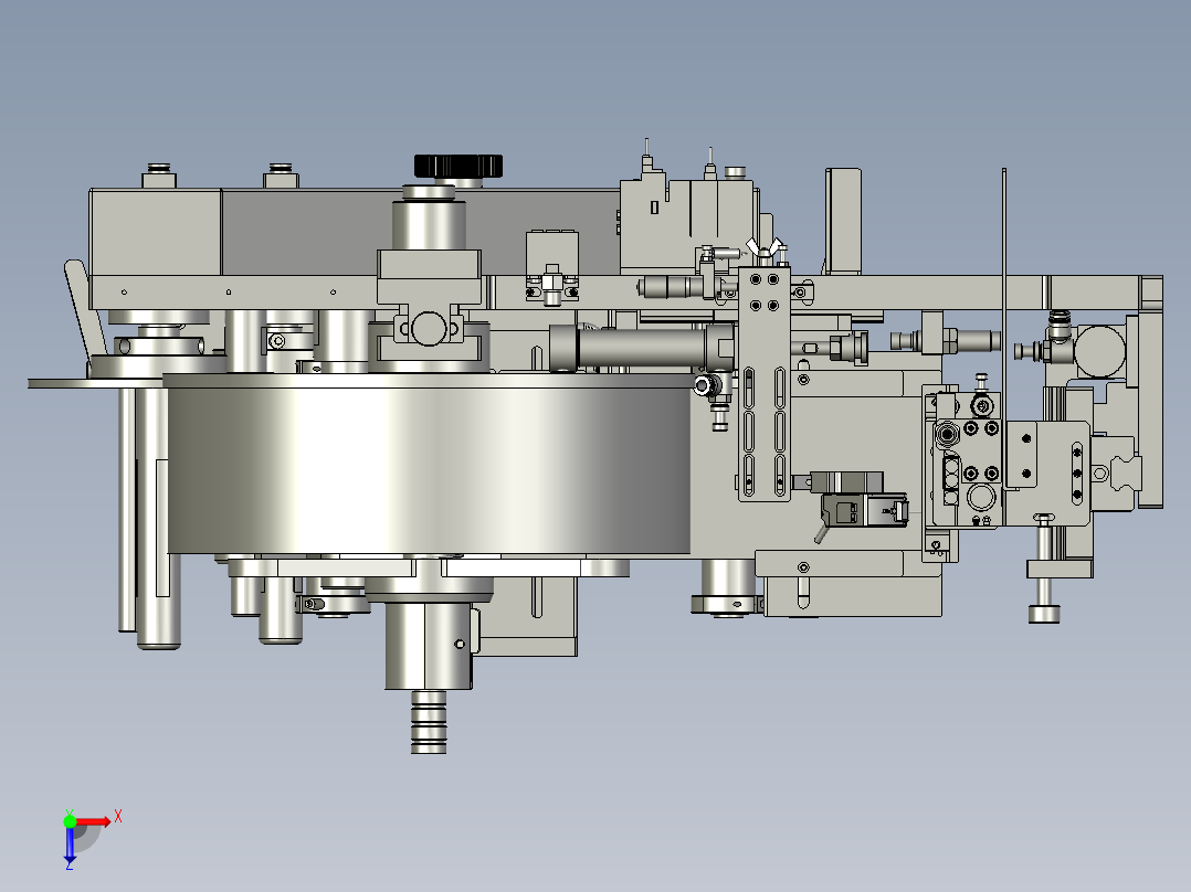 JZDW-03贴胶纸机构俯视图
