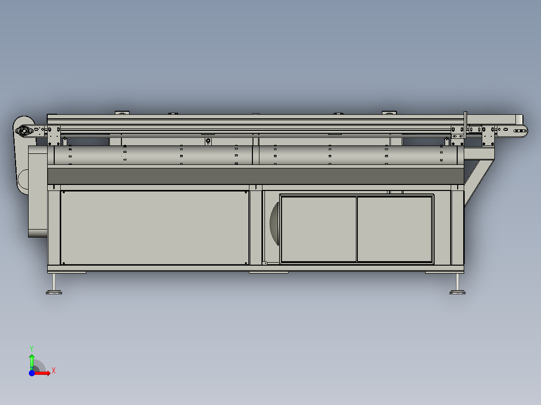 收料台修改前视图