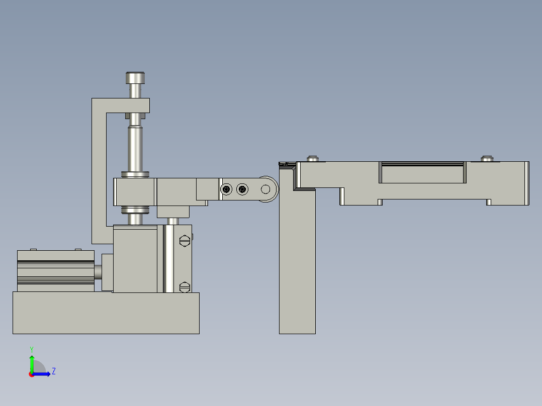 粘胶头部左视图