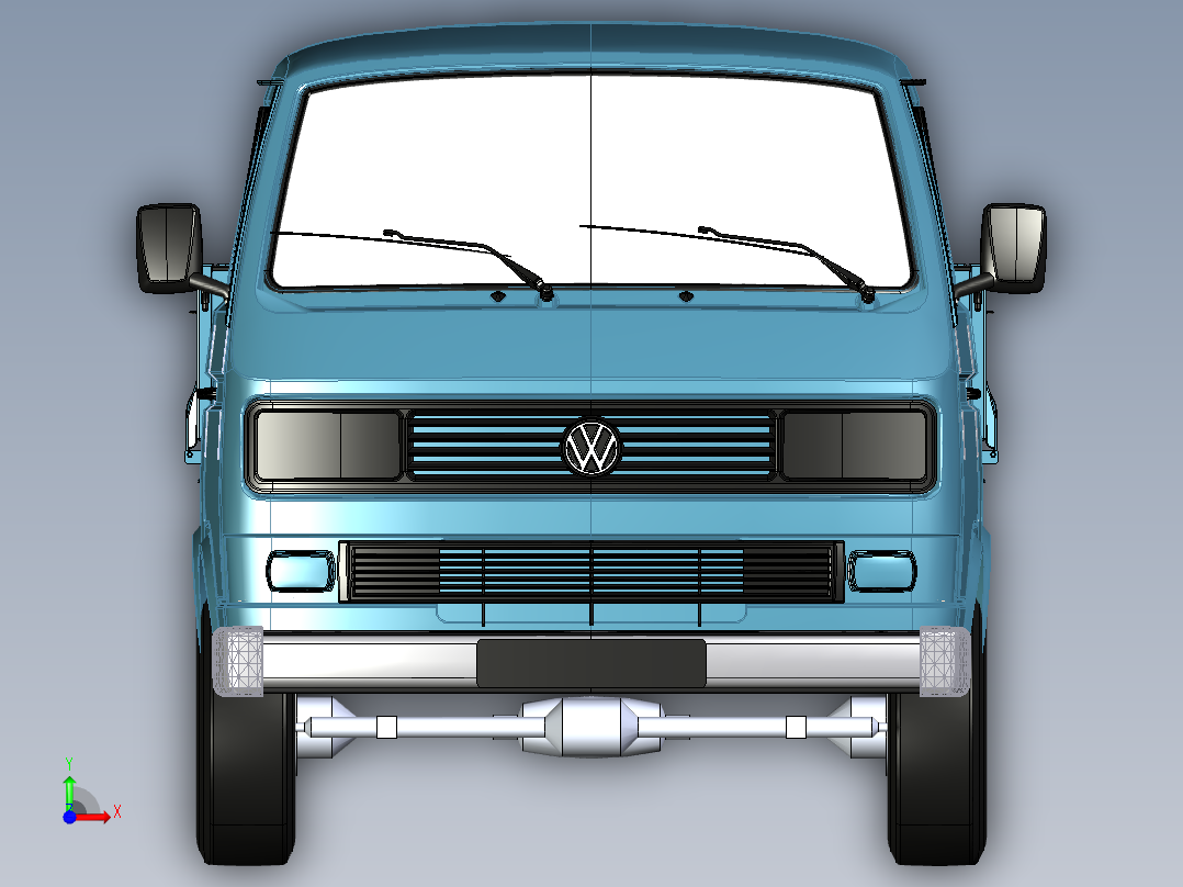 大众 T3 多卡前视图