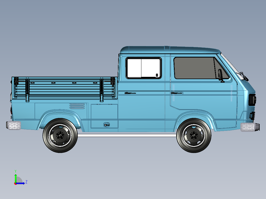 大众 T3 多卡左视图