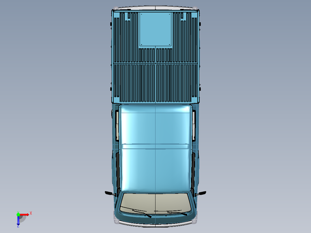 大众 T3 多卡俯视图