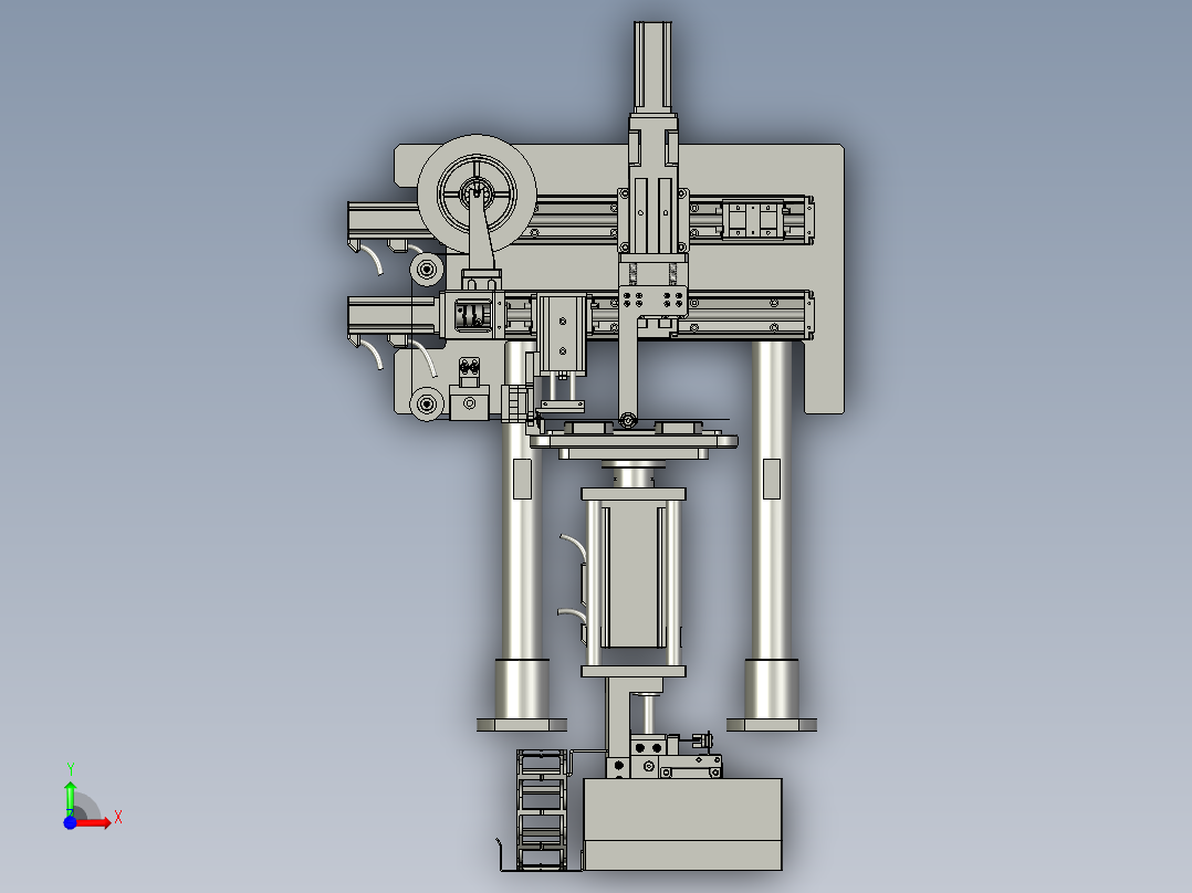 贴胶贴标总装前视图