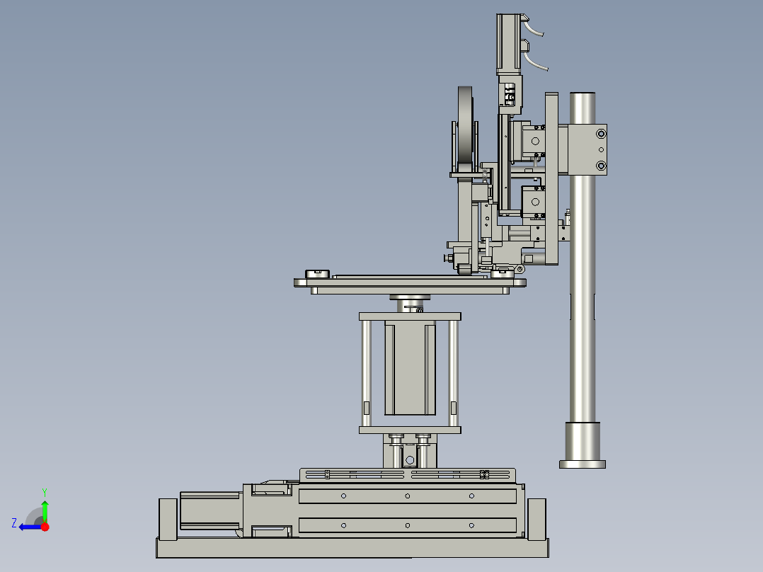 贴胶贴标总装右视图