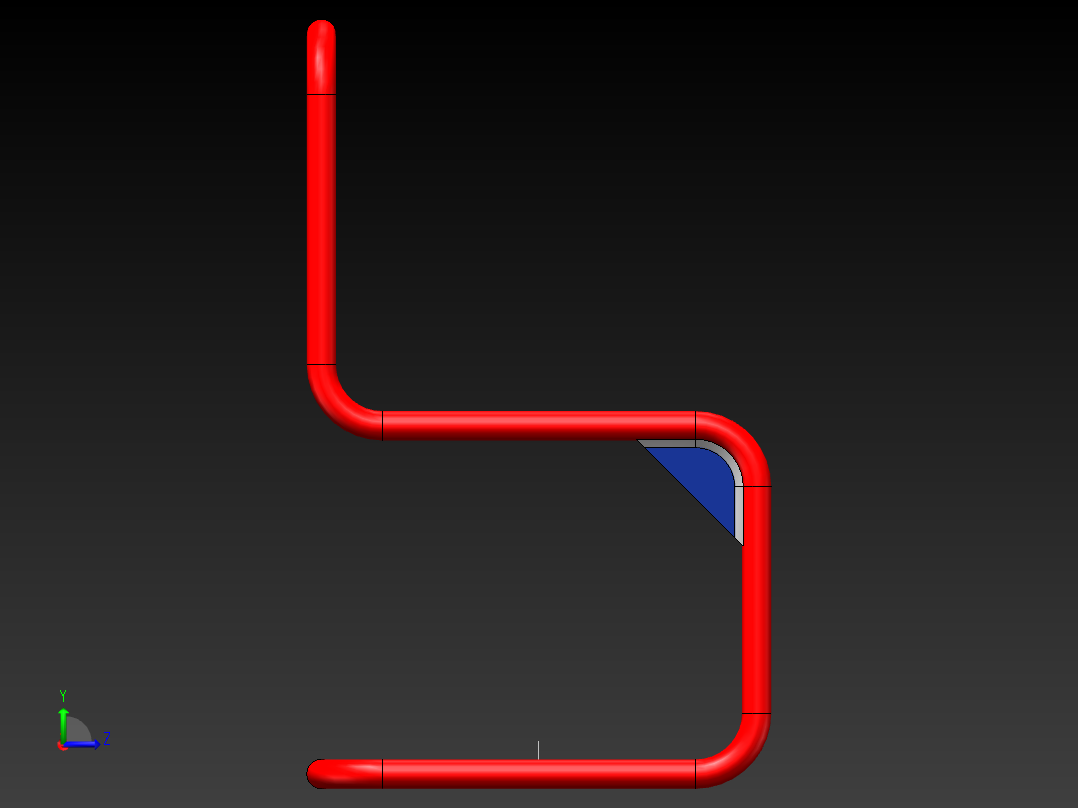 焊件钢管椅子-2015版左视图