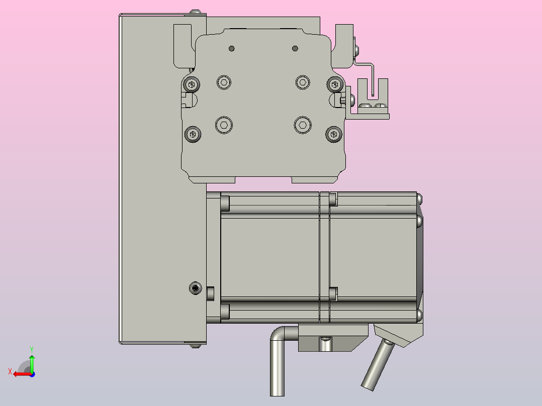 MT75BT半封闭皮带滑台[MT75BT.L80.200.RD.P40.C3]后视图