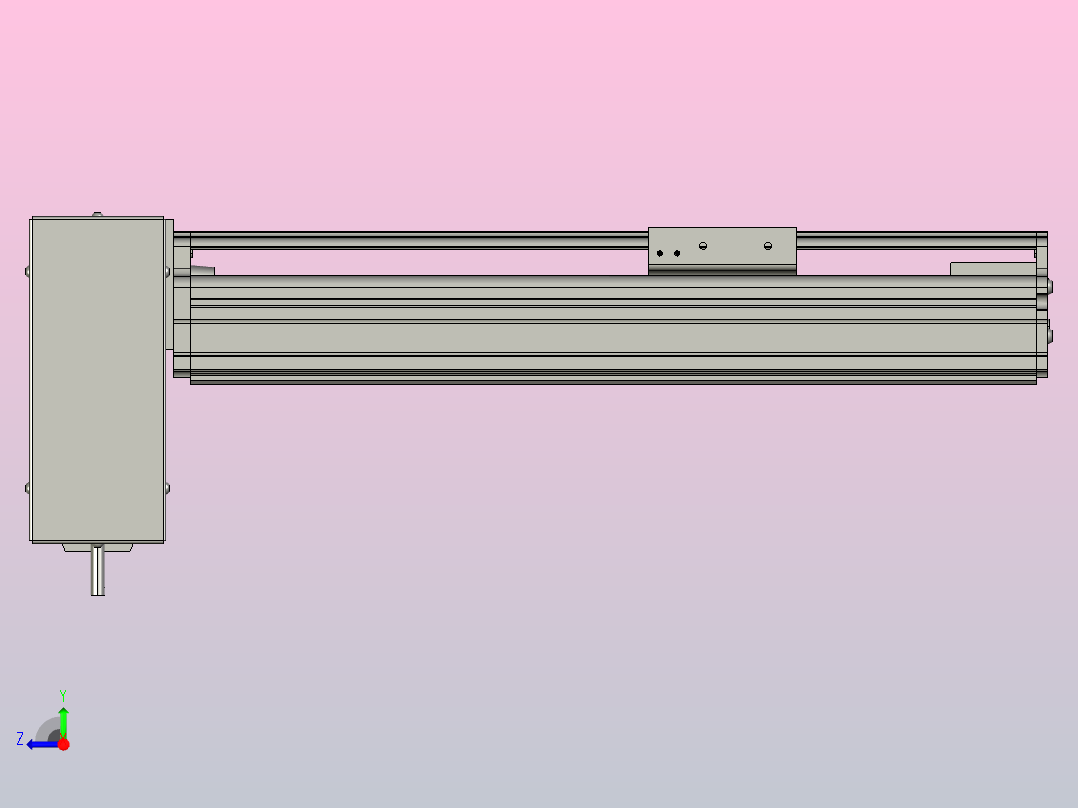 MT75BT半封闭皮带滑台[MT75BT.L80.200.RD.P40.C3]右视图